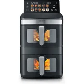 CASO CASO AirFry Duo Tower friteza na vrući zrak, 12,4L (2x6,2L), 40-200C