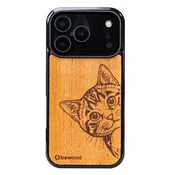 shumee Lesen ovitek Bewood za iPhone 17 Pro, MAČKA LOVER, MERBAU