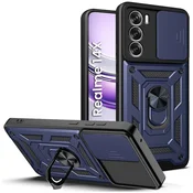 GS Oklepni ovitek za Realme 14X / Realme C75, CamShield Slide, moder