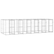 Vanjski kavez za pse od pocincanog celika 14,52 m2