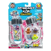 Zbirateljske figurice MrBeast Lab Swarms - Battle Fusion, 6 kosov (20440)