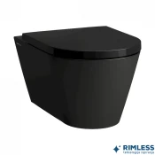 WC Šolja konzolna Laufen KBYLAUFEN rimless crna