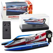 slomart Motorna ladja RC modro-srebrna 14 cm