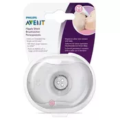 Philips Avent ščitnik za bradavice, srednji/medium, 2 kosa + škatla za shranjevanje/sterilizacijo