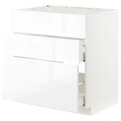 METOD/MAXIMERA Podstav omr za k pl/vgr napa+predal, bela/Ringhult bela, 80x60 cm