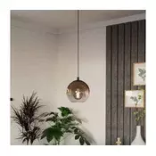 Eglo 901923 - Viseča svetilka ARISCANI 1xE27/60W/230V črna/bežna/dimna