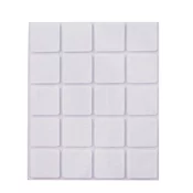 Orion Podloga za pohištvo 2,5x2,5 cm 20 kosov bela