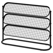 ÄLGANÄS Stalak za obucu, crna, 76x24x59 cm