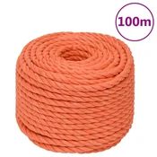 Vidaxl Delovna vrv oranžna 24mm 100 m polipropilen