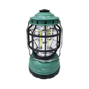 LED prigušiva prenosna kamping lampa 3xLED/3W/3xAA IPX4 zelena