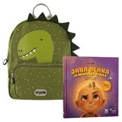 trixie otroški nahrbtnik mr. dino + slikanica jaka dlaka in kranjska čebela