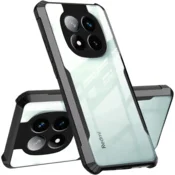 Overboard Ovitek za Xiaomi Redmi Note 14 Pro 5G/Xiaomi Poco X7 5G, hibridni z zaščito pred padci, črn