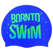 Borntoswim silicone cap junior blue