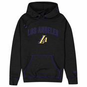 Los Angeles Lakers New Era City Edition 2023 Black pulover sa kapuljacom