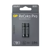 2x Akumulatorska baterija GP AAA ReCyko Pro NiMH/1,2V/800 mAh