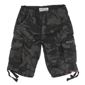 Moške kratke hlače ALPHA INDUSTRIES - Jet - black camo_191200C