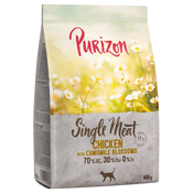 Purizon suha hrana za mačke 2 x 400 g po poskusni ceni! - Single Meat piščanec s cvetovi kamilice