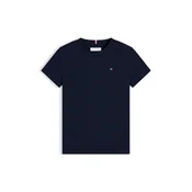 TOMMY HILFIGER Majica Essential mornarska / rdeča / bela
