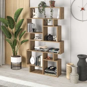 Hanah Home Polica za knjige Karmato, 96x168.5x25.5 cm, Braon