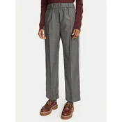 Weekend Max Mara Hlače iz tkanine Hateley 2625136042 Siva Regular Fit