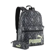 PUMA Phase 20L Backpack Set, Accessories, Black/Apple Spritz/Football Aop, OSFA