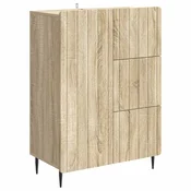 Vidaxl Strani šal Sonoma hrast 66 x 34,5 x 91,5 cm Inženirski les