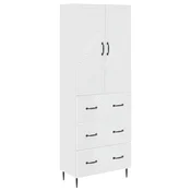 vidaXL Set omar 2 pcs Bela 66 x 34,5 x 90 cm Inženirski les