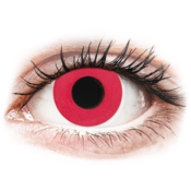 CRAZY LENS - Solid Red - dnevne leče brez dioptrije