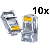 Set RJ45 konektorjev 8p8c, 10 kos