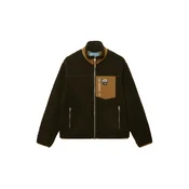 Superdry & Co Jopa iz flisa MOUNTAIN sepija / temno zelena