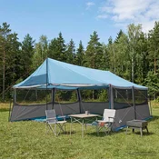 vidaXL vidaXL Družinski šotor Modra 600 x 400 x 268 cm Poliester in jeklo, (5000309648)