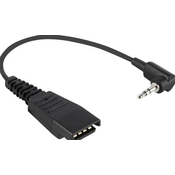 Jabra QD Cord to 3.5mm plug without call controller e.g. Blackberries, I-Phones (8800-00-69)