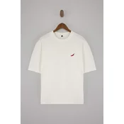 Trendyol Muška majica Tmnss22Ts0318, Krem