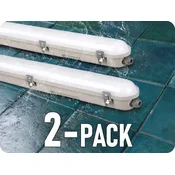 V-TAC LED VODOODPORNA SVETILKA Z ZASILNIM MODULOM SAMSUNG CHIP 48W, 5760lm, 150cm/2-PACK! Barva světla: Dnevna bela