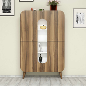 HANAH HOME Višenamenski ormar Mine Walnut White