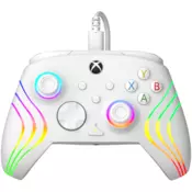 PDP Xbox Series X/S Žičani kontroler - Afterglow WAVE audio osvjetljenje - Bijelo (Xbox Series X/S) Xbox Series