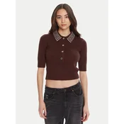 PINKO Pulover Emilia 105745 A2S4 Rjava Regular Fit