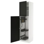 METOD Visoki element-ostava, bela/Lerhyttan crno bajcovano, 60x60x220 cm