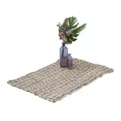 Northix Podloga iz jute 60 x 90 cm – rustikalna ročno tkana preproga