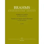 BRAHMS:SONATAS IN F MINOR AND E-FLAT MAJOR OP.120 VIOLA AND PIANO