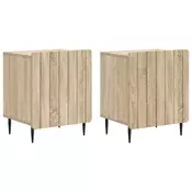 vidaXL Nočna omarica 2 pcs Sonoma hrast 43 x 34,5 x 52 cm