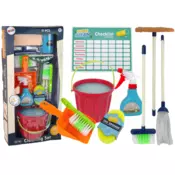 Lean Toys dječji set za čišćenje 11u1 - igračka za učenje pospremanja