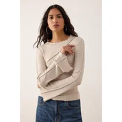 Trendyol Milla ženska bluza Twoaw25Bz00244, kamen