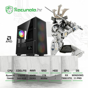 BaB racunalo Samurai R97900 (Ryzen 9 7900X, 32GB DDR5, 1TB NVMe SSD, RX 7900 XTX, Wifi, BT) Win11P