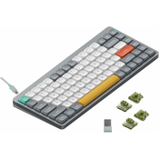 Nuphy Nuphy Air75 V2 Brezžična Mehanska Tipkovnica, Bluetooth/2.4 GHz, Slim, US Layout, Lunar Gray Switch Moss, (21755800)