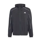 ADIDAS PERFORMANCE Športna jakna Tech Apparel Slim Track svetlo siva / črna / bela