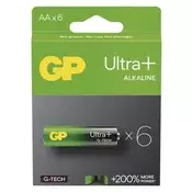 Baterija GP ULTRA PLUS alkalna LR6 AA 6 kos 6/1