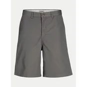 Jack & Jones Junior Kratke hlače iz tkanine Karl 12269911 Siva Loose Fit
