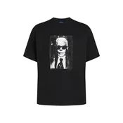 KARL LAGERFELD JEANS Majica  siva / črna / bela