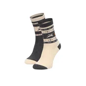 GINO ROSSI Dolge nogavice CEO_BR_GR_003_W_AW25 (2 PACK) Pisana